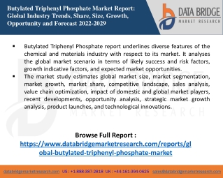 Butylated Triphenyl Phosphate Market