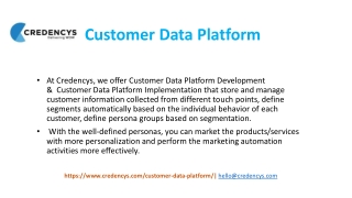 Customer Data Platform - Crednecys