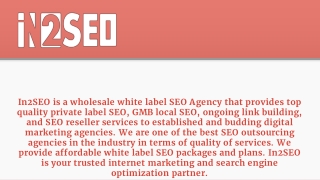 Private Label SEO - IN2SEO