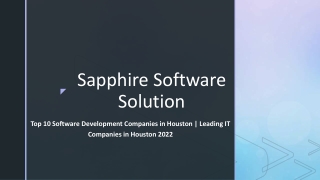 Top 10 Software Development Companies in Houston-Leading IT Companies in Houston 2022