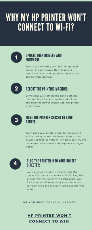 Why My Hp Printer Won't Connect To Wi-Fi