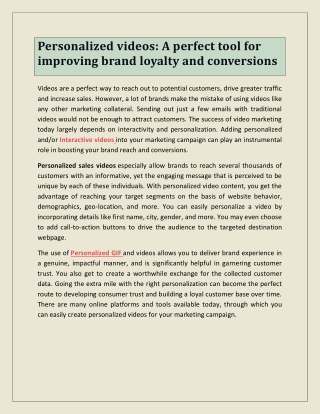 A perfect tool for improving brand loyalty and conversions