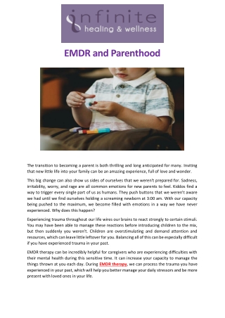 EMDR and Parenthood