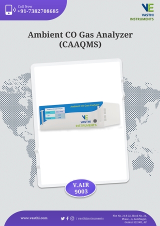 Ambient CO Gas Analyzer | Vasthi Instruments