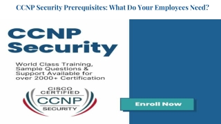 CCNP Security Prerequisites: What Do Your Employees Need?