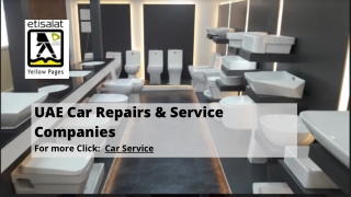 UAE Car Repairs & Service Companies