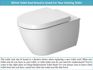 Which Toilet Seat Brand Is Good For Your Existing Toilet