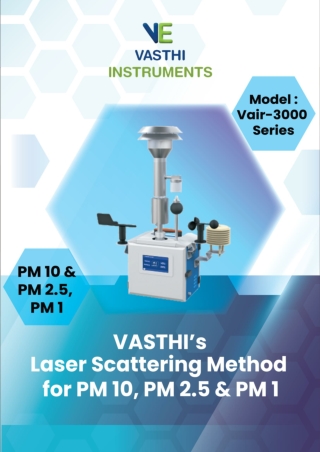 Vair-3000 Series For PM 10 & PM 2.5, PM 1 Monitor