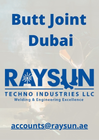 Butt Joint Dubai