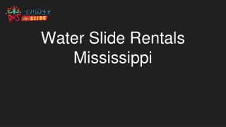 Water Slide Rentals Mississippi