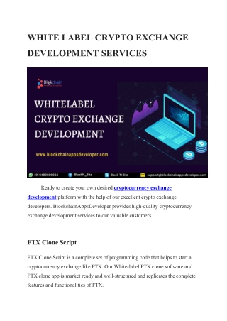 Whitelabel-crypto-exchange-development