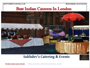Best Indian Caterers In London