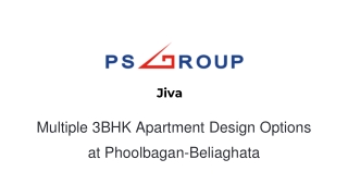 Jiva - Multiple 3BHK Apartment Design Options at Phoolbagan-Beliaghata