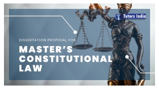 Dissertation proposal for Master’s Constitutional Law_