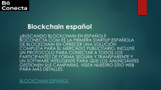 Blockchain español Boconecta.com