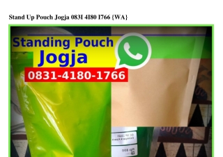 Stand Up Pouch JogjaStand Up Pouch Jogja Ô8З1–Կ18Ô–1ᜪϬϬ{WA}