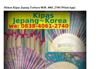 Diskon Kipas Jepang Terbaru