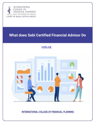 What does Sebi Certified Financial Advisor Do