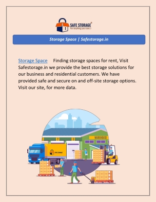 Storage Space | Safestorage.in