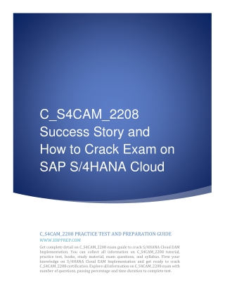 C_S4CAM_2208 Success Story and How to Crack Exam on SAP S/4HANA Cloud