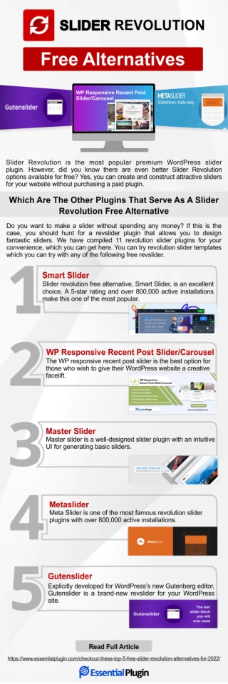 Checkout These Top 5 Free Slider Revolution Alternatives For 2022!