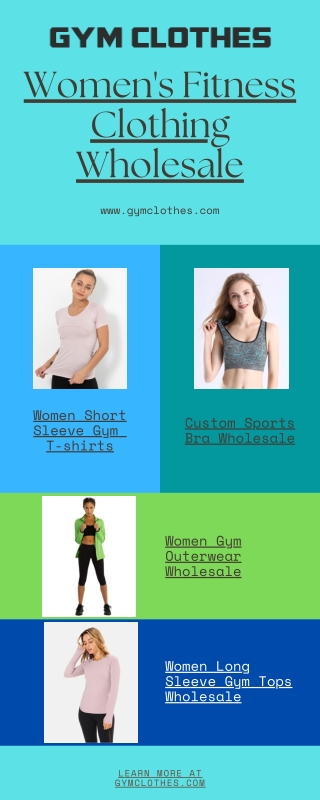 Custom Women's Fitness Clothing Wholesale