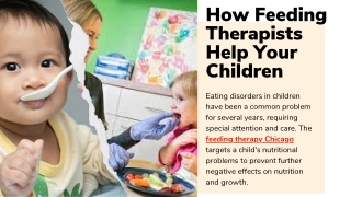 How Feeding Therapists Help Your Children