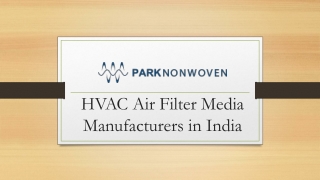 HVAC Air Filter Media Roll Manufacturers in India