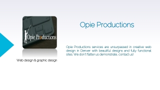 Website Design Arvada | Web Graphic Design Littleton - Opie Productions