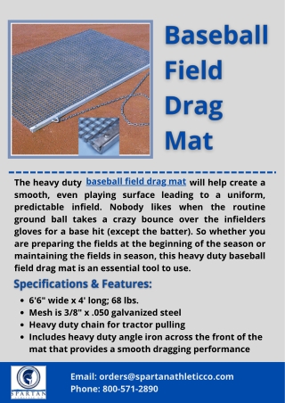 Baseball Field Drag Mat