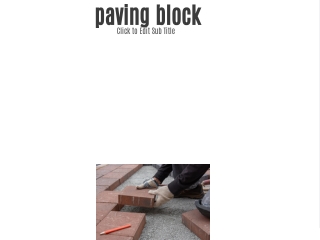paving block