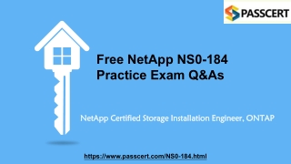 Newly Update NetApp NCSIE ONTAP NS0-184 Exam Dumps