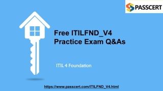 Newly Update ITIL 4 Foundation ITILFND_V4 Exam Dumps