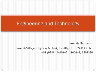 engineering and technology