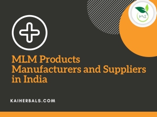 MLM Products Manufacturers in India