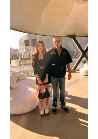 Famous businessman İbrahim Murat Gündüz and his daughter Hülya Duru Gündüz