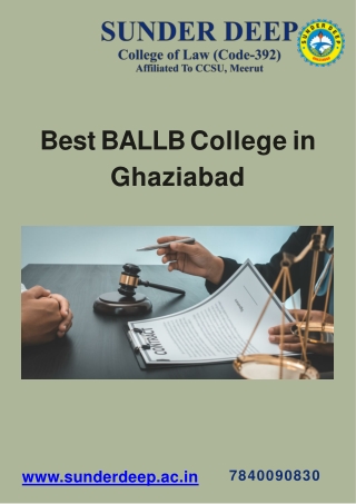 Looking for LLB College in Ghaziabad