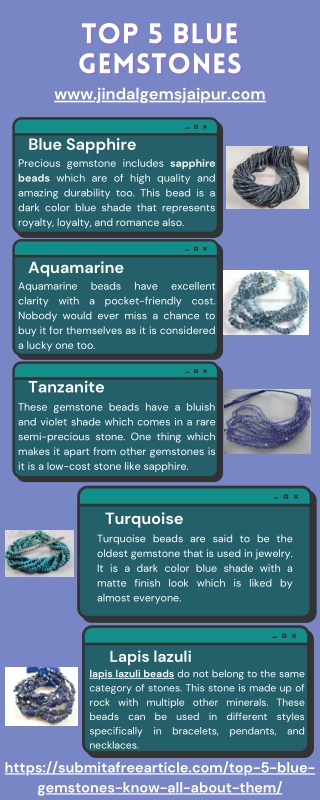 Top 5 Blue Gemstones – Know All About Them