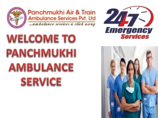 Panchmukhi Road Ambulance Services in Delhi with Medical care Services
