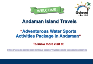 Adventurous Water Sports Activities Package in Andaman