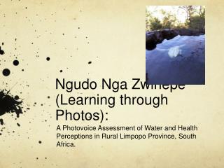 Ngudo Nga Zwinepe (Learning through Photos):