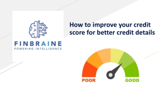 How to improve your credit score for better credit details
