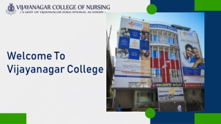 Leading Nursing Colleges in Bangalore - Vijayanagar College of Nursing