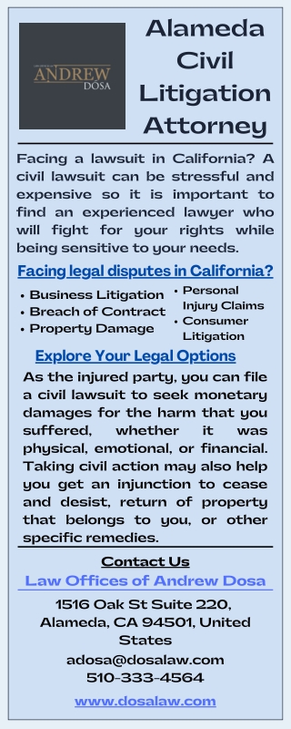 Alameda Civil Litigation Attorney