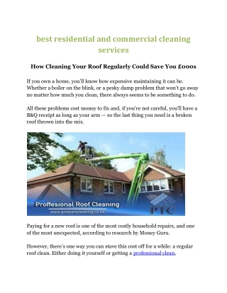 best residential and commercial cleaning services