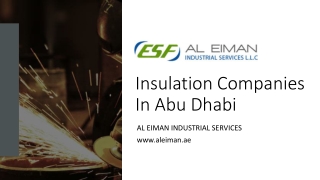 Insulation Companies In Abu Dhabi