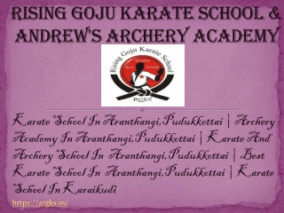 Karate School In Aranthangi,Pudukkottai