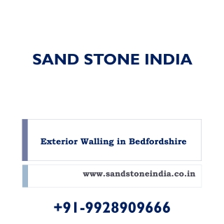 Exterior Walling in Bedfordshire - Sand Stone India