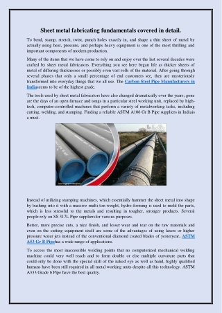 All the basics about sheet metal fabrication (1)