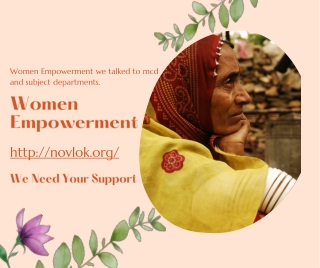 Women Empowerment | NGO For Women | Nukkad Natak Programs | Novlok.org